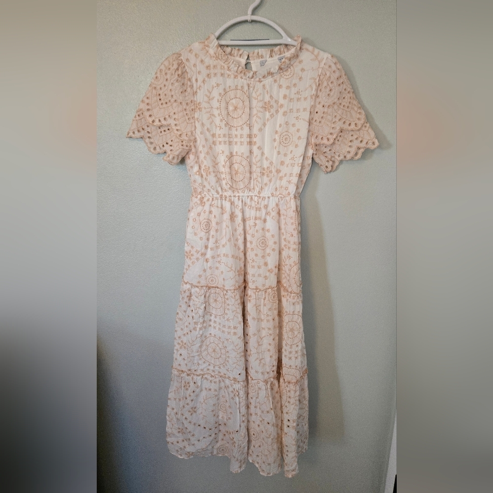 Baltic Born | NWOT Mirabel Eyelet Midi Dress Size Small - Picture 5 of 9